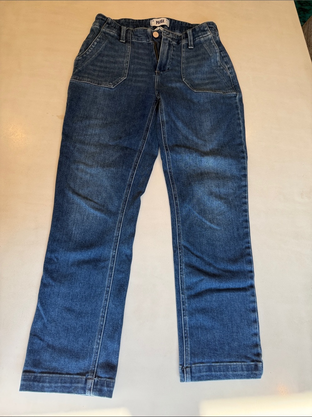PAIGE Women's Straight Leg Jeans in Classic Indigo Size 27